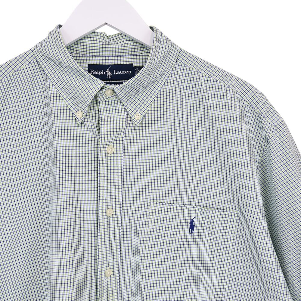 Polo Ralph Lauren Men's Classic Fit Short Sleeve Plaid Button Down Shirt Size XL